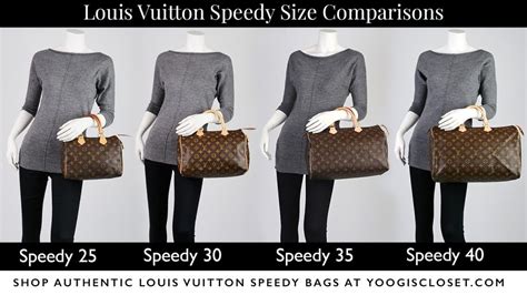 louis vuitton bag sizes|Louis Vuitton speedy size guide.